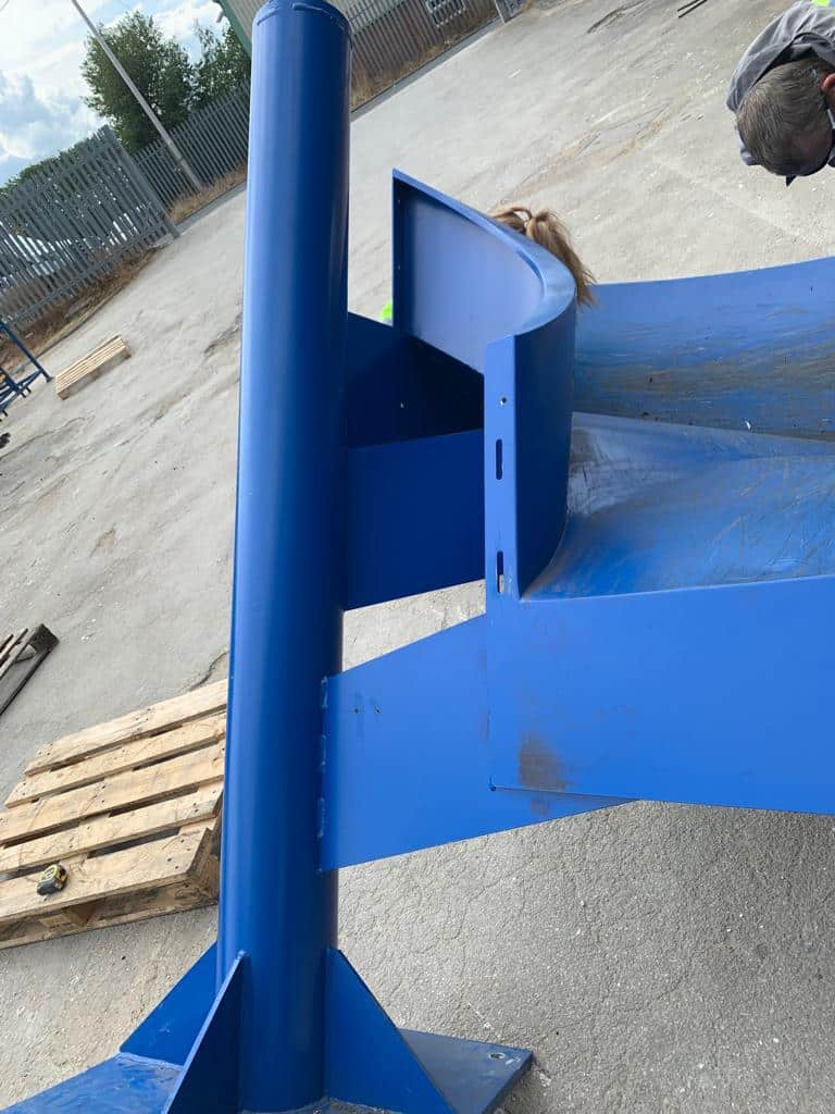 Baggage Chute Modification & Relining - Manchester Airport - AJ Glassfibre